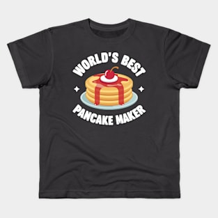 Funny World's Best Pancake Maker Design Kids T-Shirt